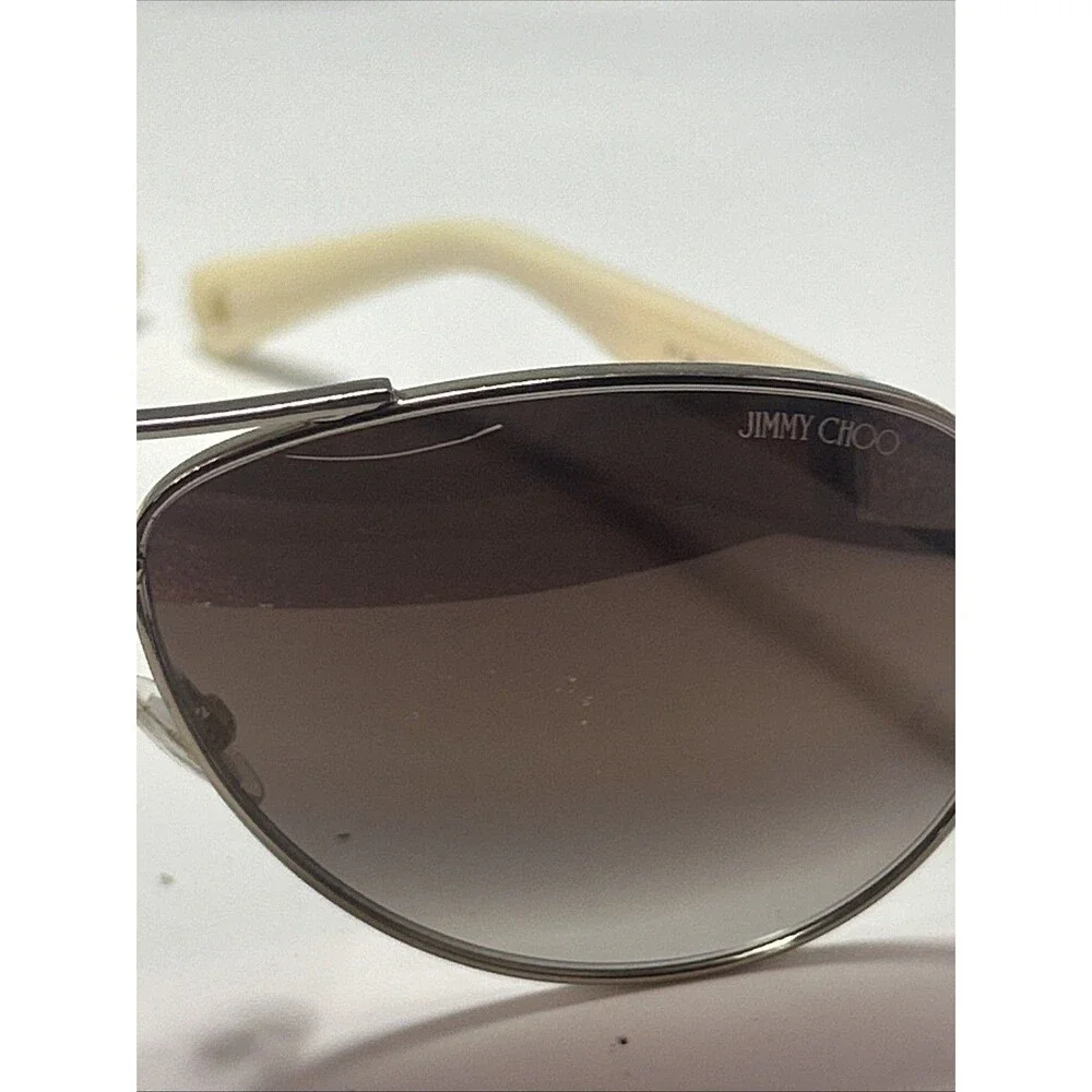 Jimmy Choo BABA/S Light gold cream 59/13/135 WOMAN Sunglasses Used Read